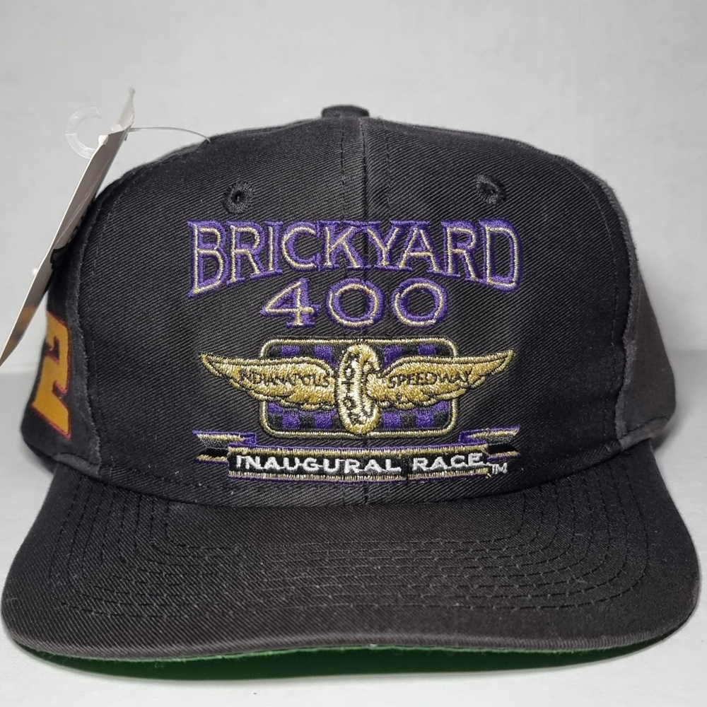 NWT Vintage 90s Indianapolis Speedway Brickyard 400 Hat Cap Snapback Wallace 2🔥